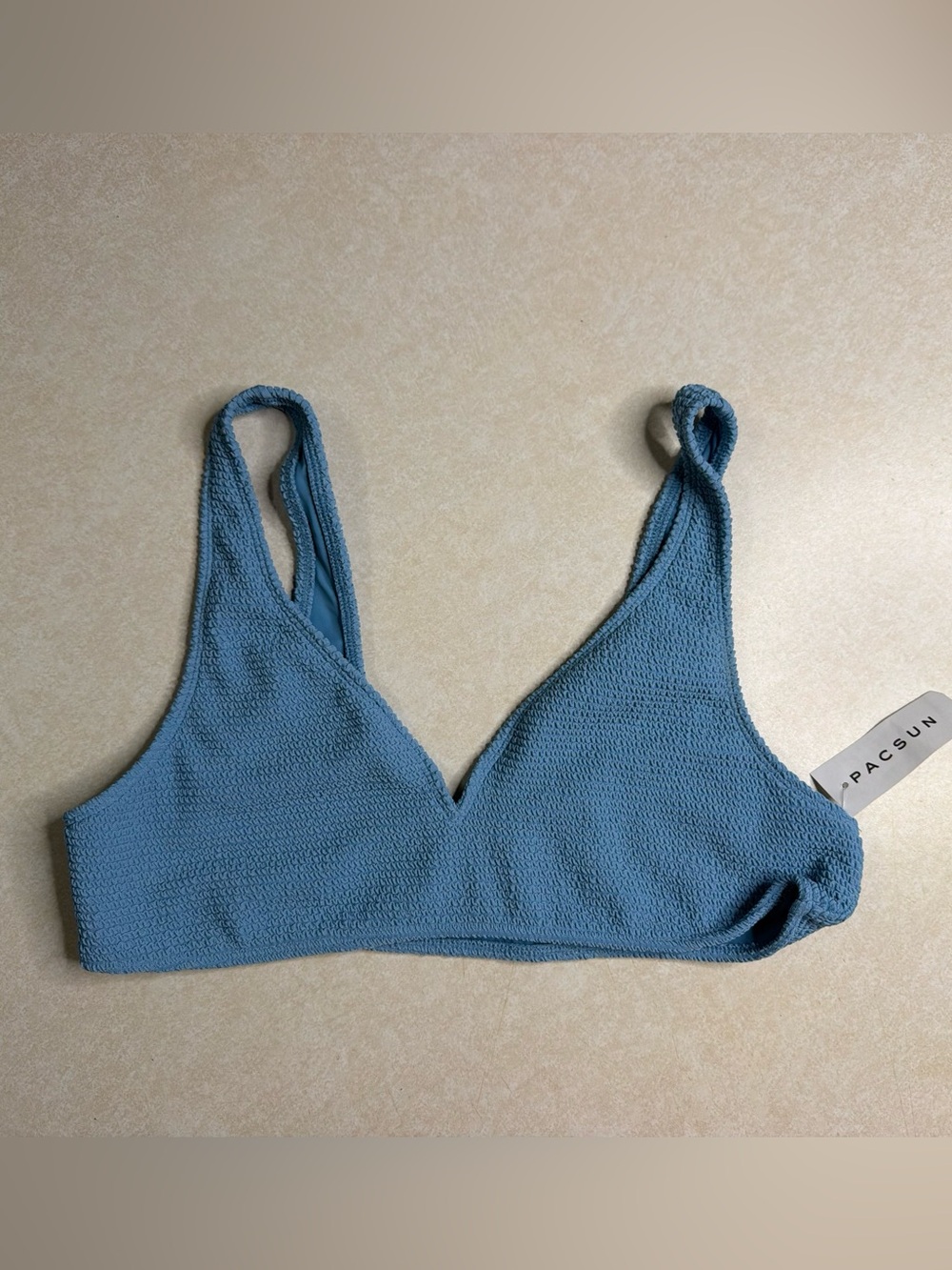 New PacSun Blue Bikini Top-Large